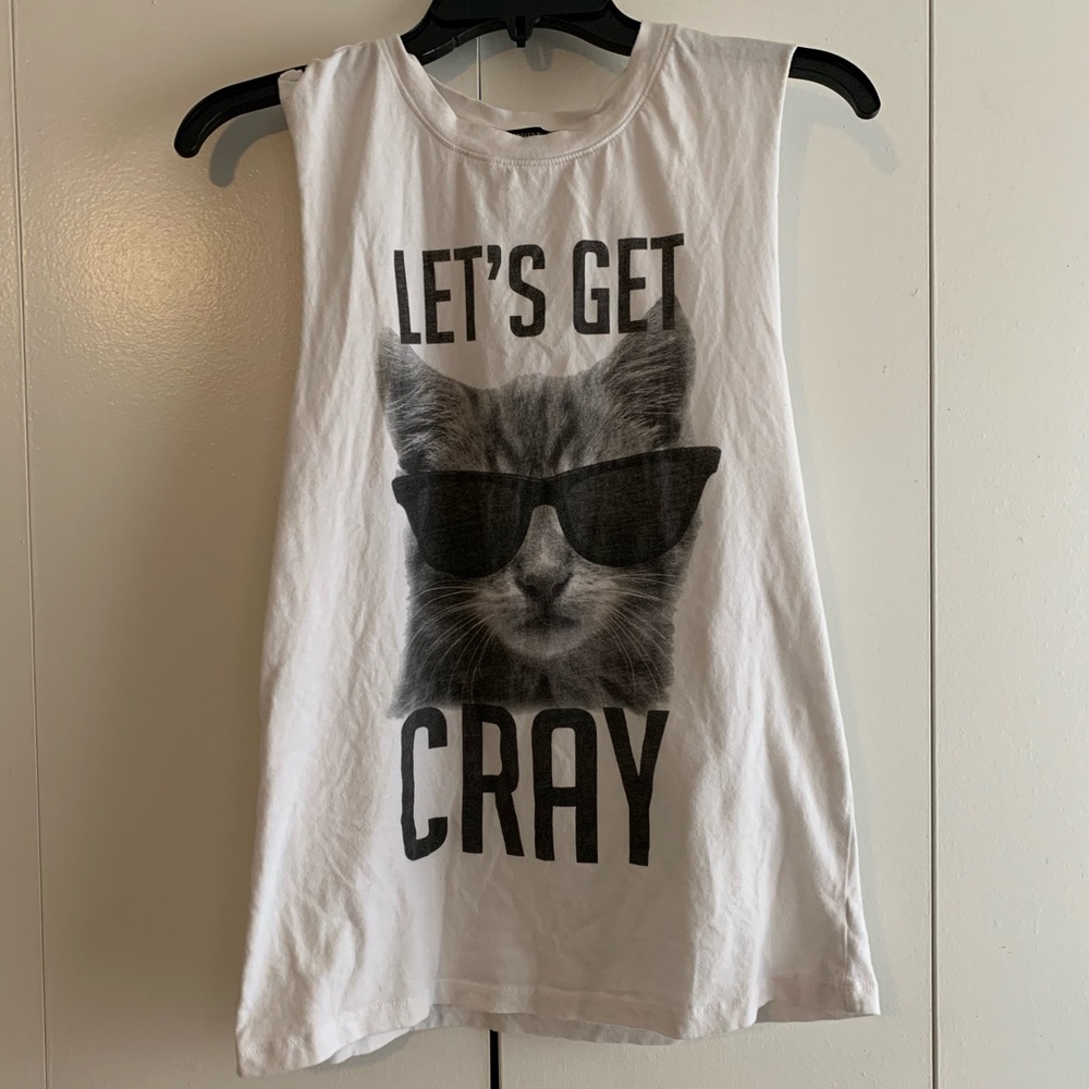 Cute cat muscle t-shirt